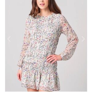 Storia Multicolor Floral Long Sleeve Dress